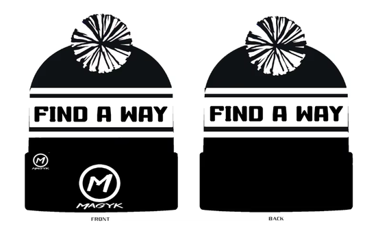 Tuque Magyk ''team'' de couleur noir et blanc
