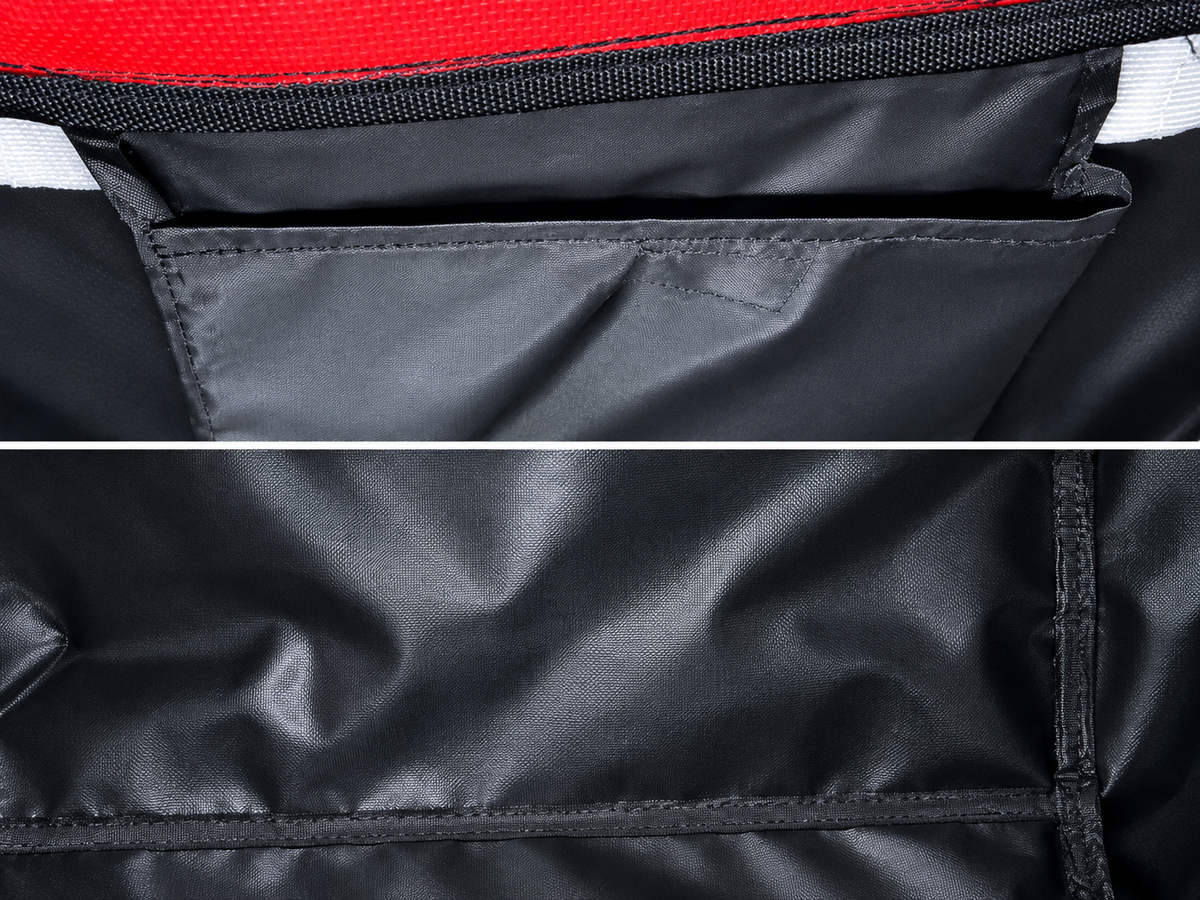 Sac Magyk Team format dek hockey noir et rouge 23''x15''x13'' avec deux poches / Ballhockey black and red bag 23''x15''x13''