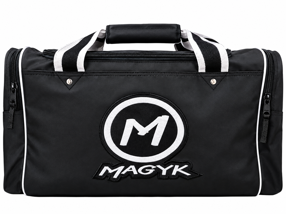 Sac Magyk Team format dek hockey noir et rouge 23''x15''x13'' avec deux poches / Ballhockey  black and red bag 23''x15''x13''