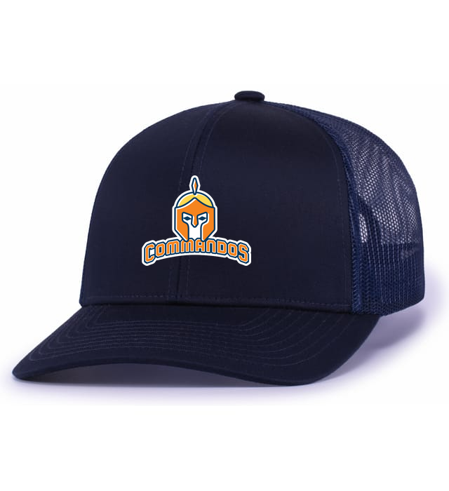 Casquette enfant bleu marine Commandos avec logo officiel centré sur la couture