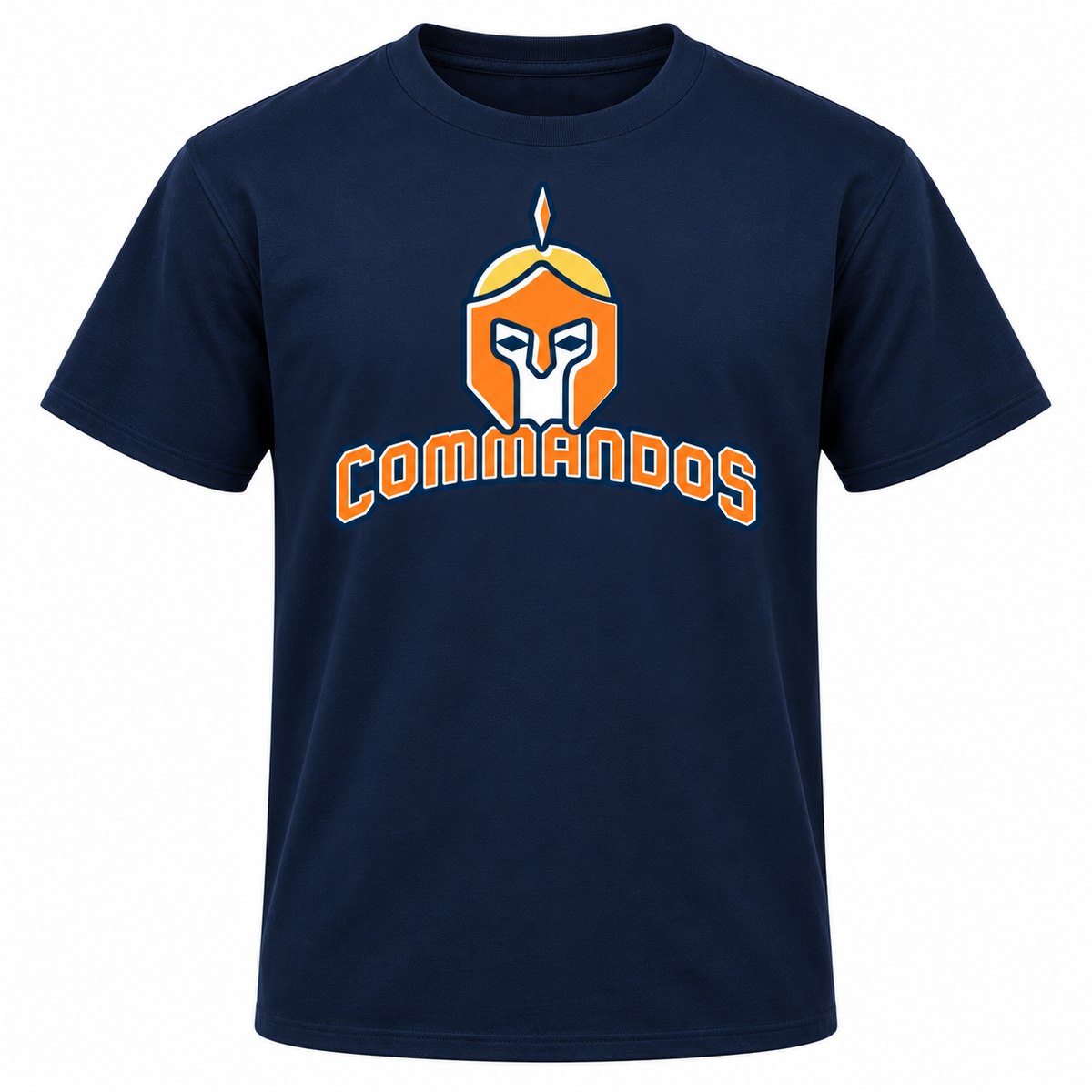 T-shirt performance marine Commandos – logo remonté, approuvé